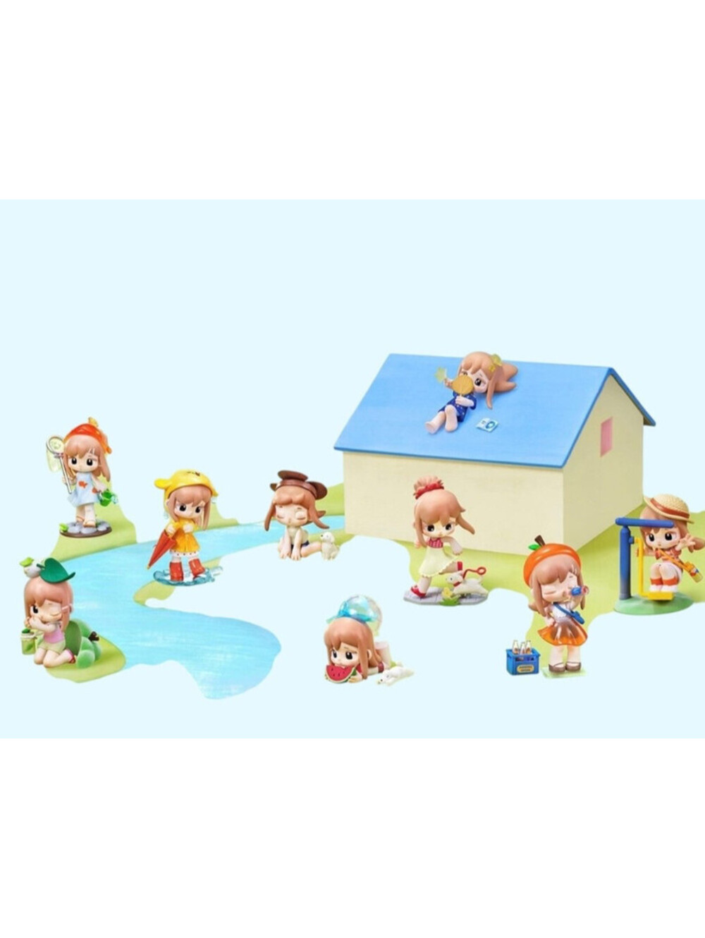 Rolife Yozco Mood Diary 100% Series Blind Box Case of 8 Figures PVC Gift Whimsy